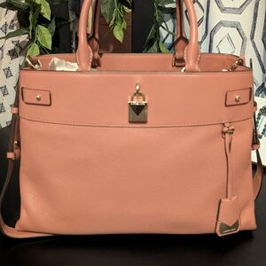 Michael Kors Pink Satchel with Gold Hardware